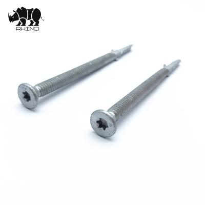 China CSK HEAD flat WITH GALVANIZED WINGS #5 SELF DRILLING SCREW for sale