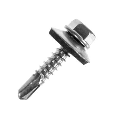 China HEX DIN7504K Metal Roofing Self Drilling With EPDM Gasket Hex Head Drilling Screw for sale