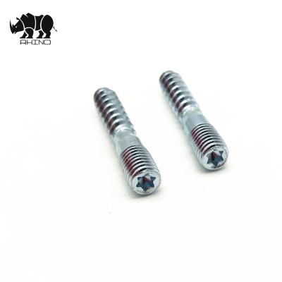 China Q195 Carbon Steel Full Range Size Hanger Bolt Self Tapping Screw For Furniture Double Headed Bolt for sale