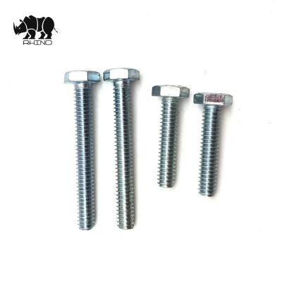 China Q235 ISO 4017 / DIN 933 Q235 Carbon Steel Galvanized Hex Bolt for sale