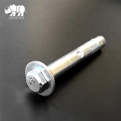 China Construction Base Hex Bolt Sleeve Anchor With Plastic Ring for sale