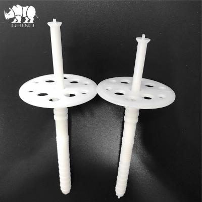 China Flat Plastic Finger Nail Concrete Cap Nails for sale