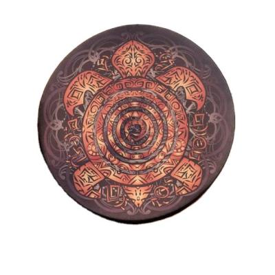 China Polyester Imitation Sheepskin Shamanic Sea Turtle Drum 9.8 Inch Musical Instrument Percussion Shaman Tambour Basque Drum for sale