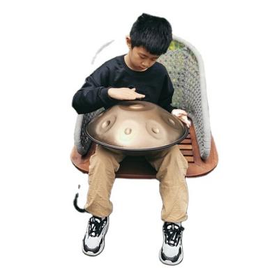 China Mini 10 D Size Ember Stainless Steel Drum Handcrafted Handpan Pan High Quality Professional Stainless Steel Mini Miner Musical Instrument for sale