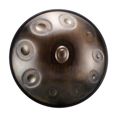 China Copper-bearing musical instruments B-10 color B-10 jingle-retro drum hand pan handpan tongue made in professional percussion steel factory for sale