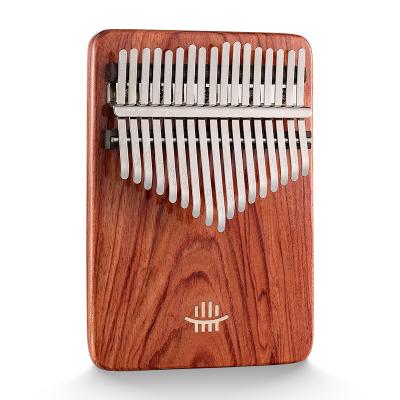 China Wooden Drum Kalimba Guibourtia A 17 Guibourtia-Wood Musical Instrument Thumb Piano Zambian Main Percussion Kalimba for sale