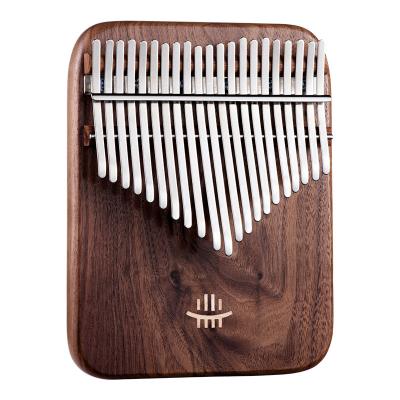 China American Black High Quality Musical Instrument Percussion Black Walnuts A-21Key Thumb Piano Kalimba Wooden Walnut-Wood Drum for sale