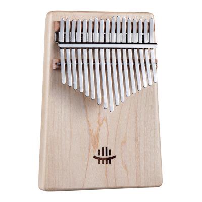 China Maple B 17 Inch Piano Percussion Maple-Musical Kalimba Key-Square Instrument Wooden Drum Kalimba for sale