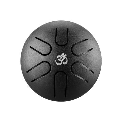 China Black A5-Mini 3 Inch 6 A-ink Titanium Steel Note For Kids Musical Instruments Percussion Instrument Tongue Drum Pocket Steel Drum Handpan for sale