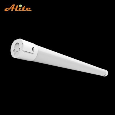 China Food Proof Warehouse Tri Strip Food Processing Strip Light IP65 Round Light Fixtures Vandal Proof Batten Linea Fixture Light for sale