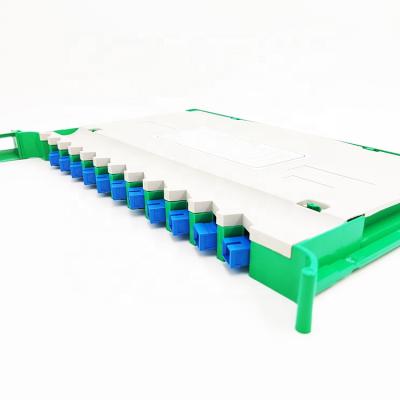 China Tray Type PLC Fiber Optic Splitter Passive FTTX FTTH Products for sale