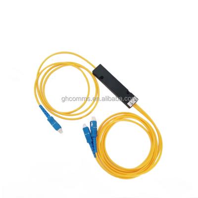 China FTTH ABS Box 2x2 Single Mode Dual Window Fiber Coupler FBT Splitter for sale