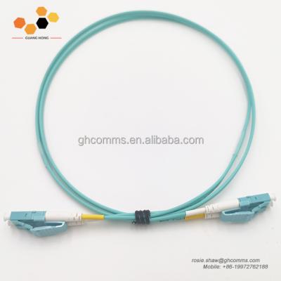 China FTTH SC Simplex Fiber Optic Armored Patch Cord With PVC / LSZH Jacket for sale