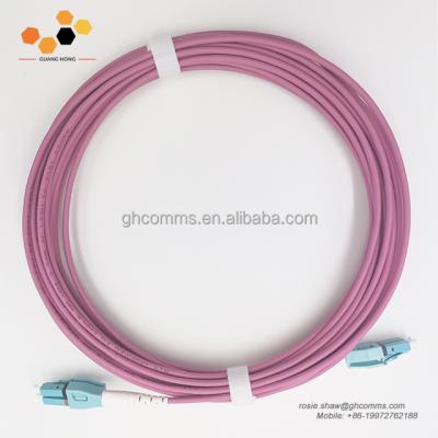 China FTTH GuangHong SC PVC/LSZH Jacket Fiber Optic Armored Patch Cables for sale