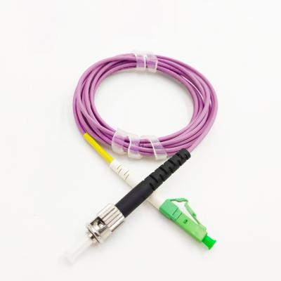 China FTTX Multimode OM4 systems LC/APC to ST/UPC ofc patch cord for FTHH fiber jumper for sale