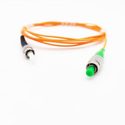 China Multimode FTTX Systems OM1 ST To FC Fiber Patch Cord With APC / UPC Connector for sale