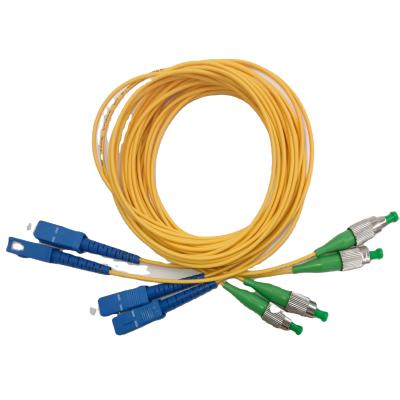 China Hot Selling SM MM FTTH OM1 FC APC Passive Optical Fiber Patch Cord FTTH G652D for sale