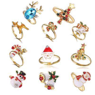 China Christmas Ornaments Cute Cartoon Christmas Rings Animal Gifts for sale