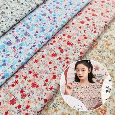 China Popular High Quality Anti-Static OEM Liberty London Floral Printed Fabric 100% Cotton For Women Dress Manufacturing for sale