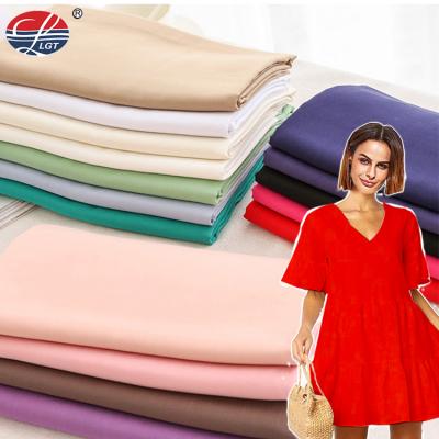 China Anti Pill Squishy Solid Rayons 100 Percent Custom Made Comfortable Clothes Fabric For Women Dress for sale