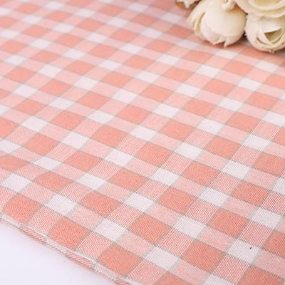 China Anti-Static Hot Selling Breathable 100% Cotton Check Plaid Loaf Dyed Cotton Fabric For Dress for sale