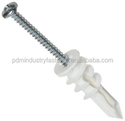 China Rawlplug Self-Drilling Plastic Nylon Plasterboard Fastener for sale