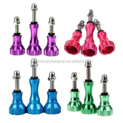 China Camera And Other Digital Camera Colored Aluminum Thumb Button Bolt Nut Stainless Screw for sale