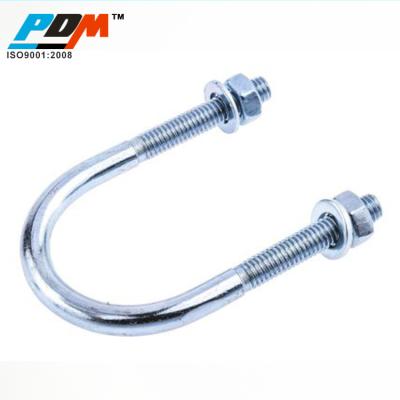 China Carbon steel steel U-bolt with nuts and gaskets for sale