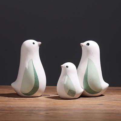 China Art Deco Creative Nordic Ceramic Bird Ornaments Living Room Home Decorations Wholesale for sale