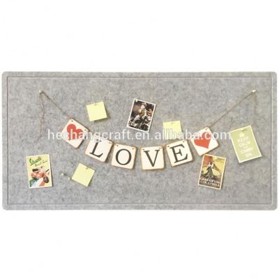 China DIY Design Felt Fabric Wall Bulletin Boards Felt Pin Board Felt Photo Wall Board for sale