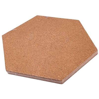 China Eco-Friendly Hexagon Cork Board Bulletin Board with Adhesive Tape for Decoration for sale