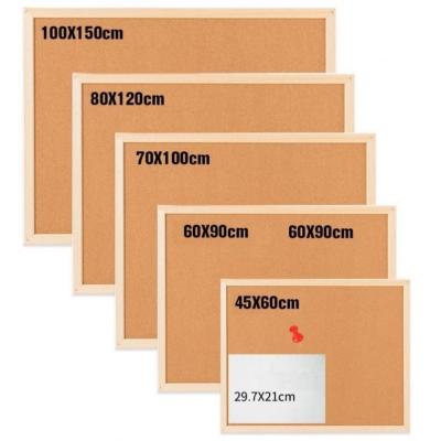 China 100% Customized Notes Eco-Friendly Size Cork Board For Bedroom & Office & School for sale