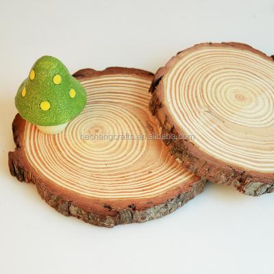 China Hot Selling Europe Unifinished Round Wood Slice Pieces For DIY Wood Slices for sale