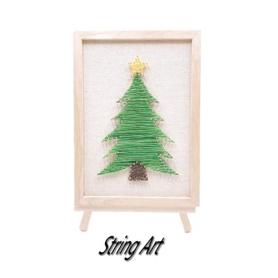 China Africa Hot Selling Decoration Christmas Tree Wooden Twine Art for sale