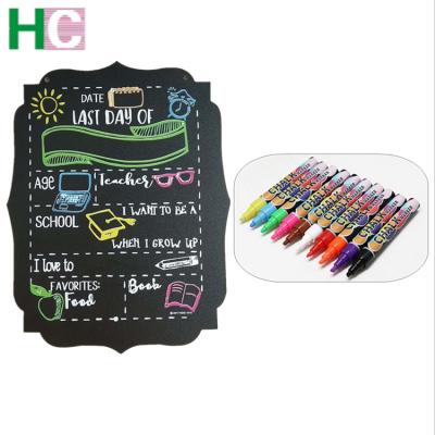 China Europe 2020 first day and past day for small school blackboard with marker pen for kids for sale