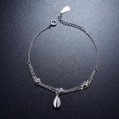 China New Products Baoyuan Fashion Charm Bracelet 925 Sterling Silver Jewelry With CZ CAB3112 for sale