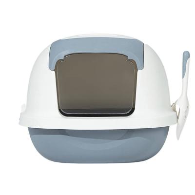 China Viable Hooded Cat Litter Box with Scoop Cat Toilet Box with Scoop for sale