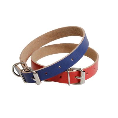 China Classic 2022 Basic Wholesale Personalized No Peeling Comfortable Leather Pet Collars For Cats Puppies for sale