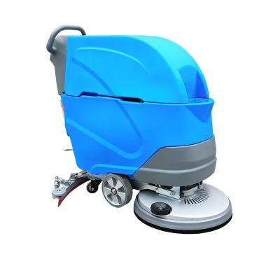 China Street sweeping m2 2300 sq/h machine floor scrubber cleaning car Tanjie factory high efficiency silent electric floor cheap with 55L tank for sale