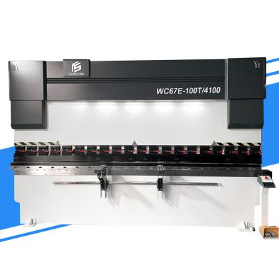 China Stainless Plate Bending Hydraulic CNC Hydraulic Press Brake Control System HUNSONE DELEM DA53T Sheet Metal Bending Machine for sale