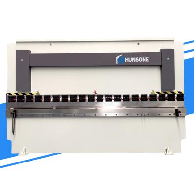 China Stainless plate bending HUNSONE 125T/3200 hydraulic press brake sheet bending 100 t nc dobladoras de metal for sale