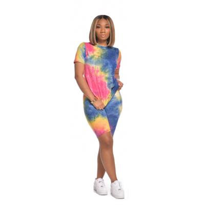 China 2020 Viable Colors 20411-MX98 5 Sehe Women Overalls Colorful Print Short Sehe Fashion for sale