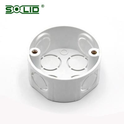 China Pipe Connecting 20/25mm Dia Solid Shallow PVC 8 ​​Way Junction Box for sale