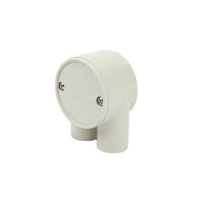 China Australian Standard AS/NZS 2053 Electrical Junction Box PVC Conduit Box U Shape Shallow White Pipe Fitting Fireproof and UV-Resistant for sale