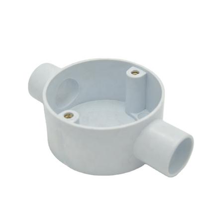 China Low Price PVC Conduit Parts Couples Way High Quality Fire Resistant And UV-Resistant Conduit Boxes White Junction Box for sale