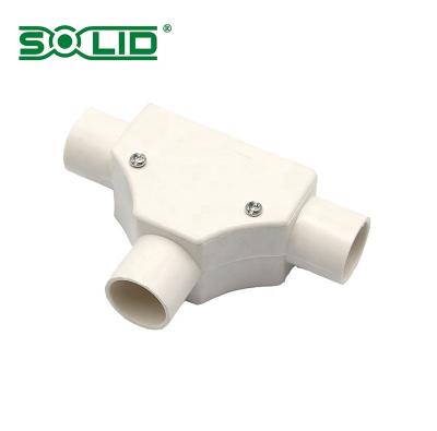 China Factory Wholesale Price 45 90 Degree Fire Resistant Plastic Tee Cover Fittings With Inspection for sale