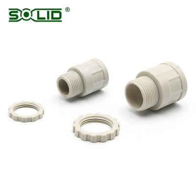 China Australia AS/NZS Dual Standard PVC Fire Resistant 2053 Bush Male Plain To Adapter Connector for sale