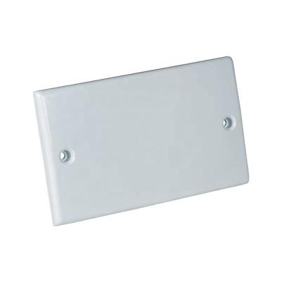 China Fireproof and UV-Resistant Solid Electrical White Box Lid Cover Rectangle Plastic PVC Box Lid Part for sale