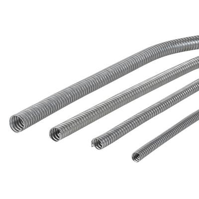 China 1/2 Inch Fire Resistant Electrical Galvanized PVC Coated Flexible Corrugated Conduit With Metal Tube for sale