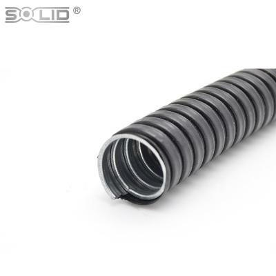 China Fire Resistant Steel Corrugated Duct With PVC Coating Flexible Corrugated Duct for sale